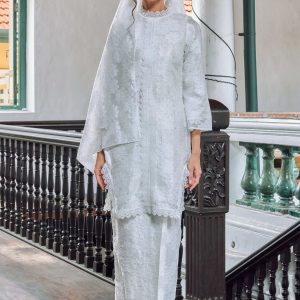 Kesuma Kurung (Adults) - White