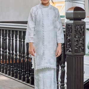 Kesuma Kurung (Kids) - White